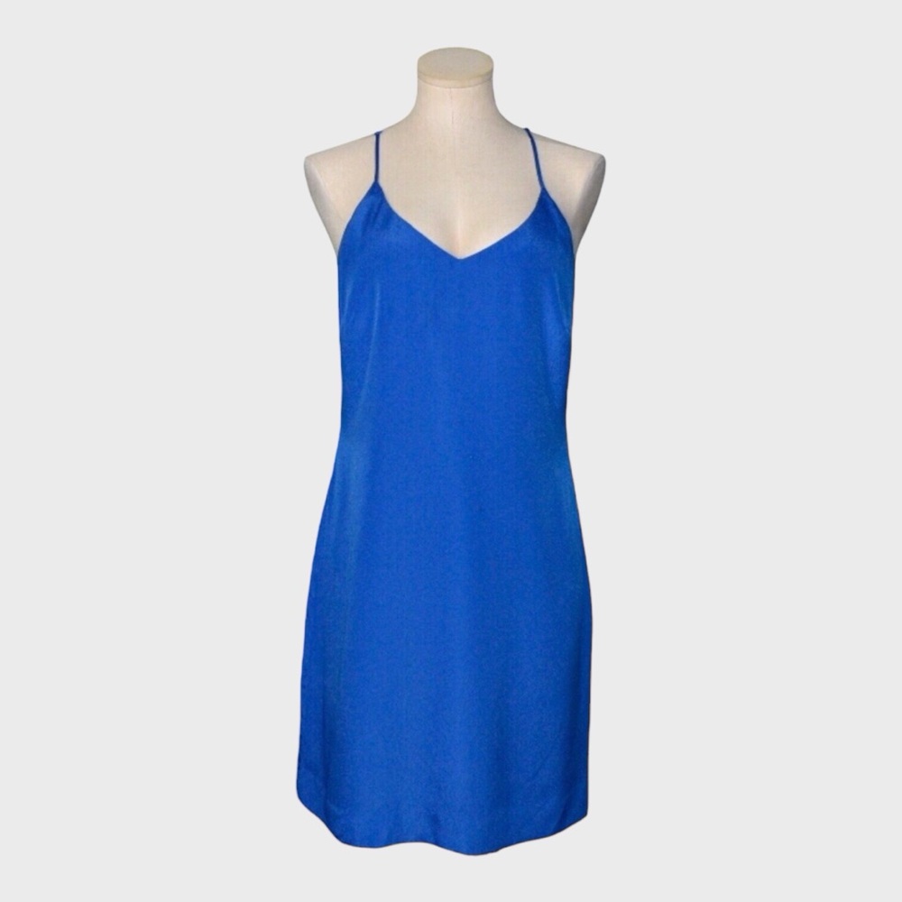 J Crew V Neck Spaghetti Strap Slip Tank Dress